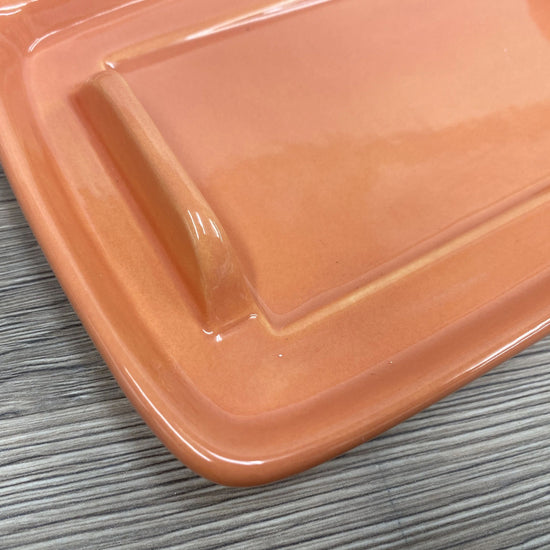 Butter Dish Orange Glaze