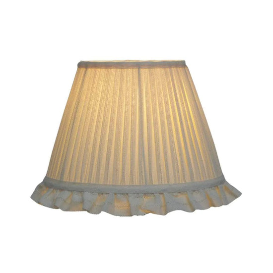 Cream Embroidered Stripe Lampshade