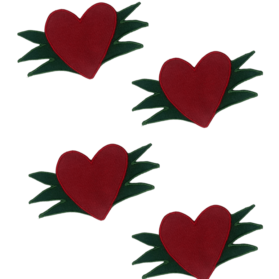 “Cuore” - Set of 4 Cocktail Napkins