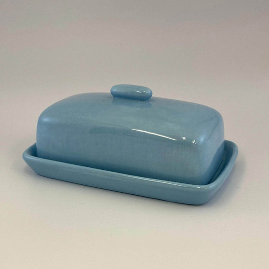 Butter Dish, Sugar Bowl and Cream Jug Set - Powder Blue