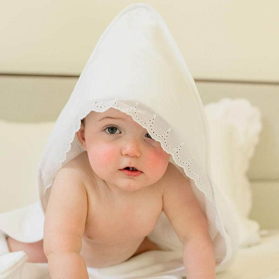 Baby Bath Towel with Lace