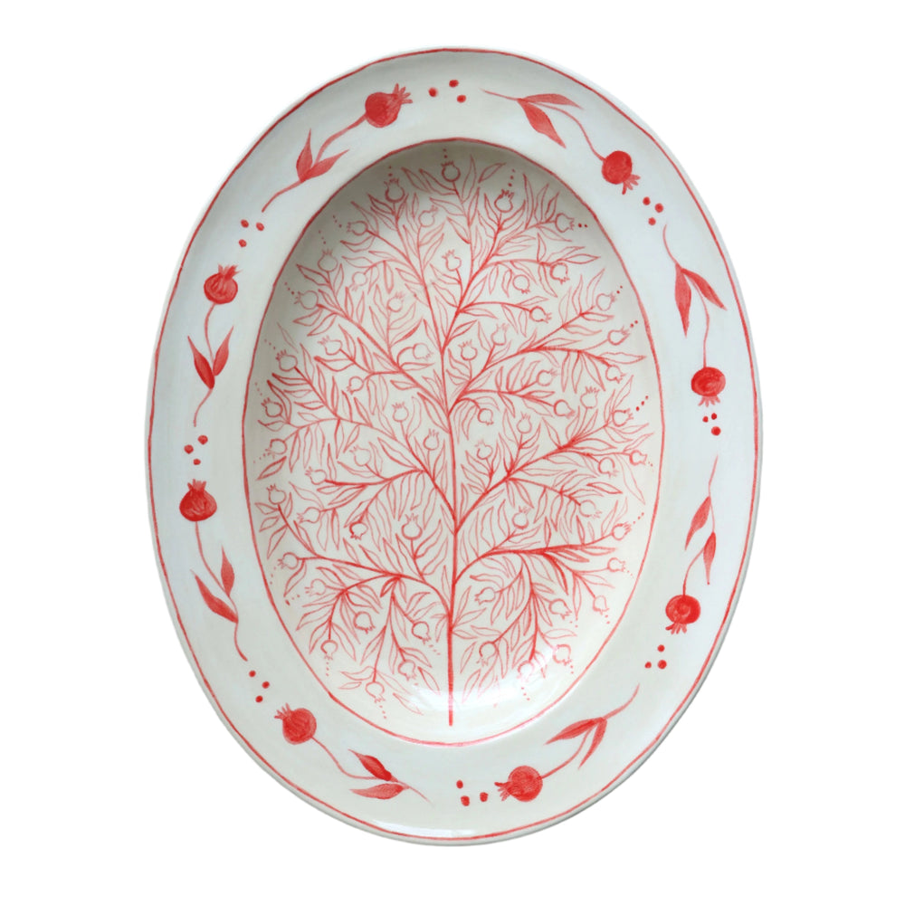 Pomegranate Platter - Red