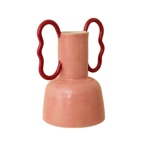 Wiggle Handle Vase - Pink