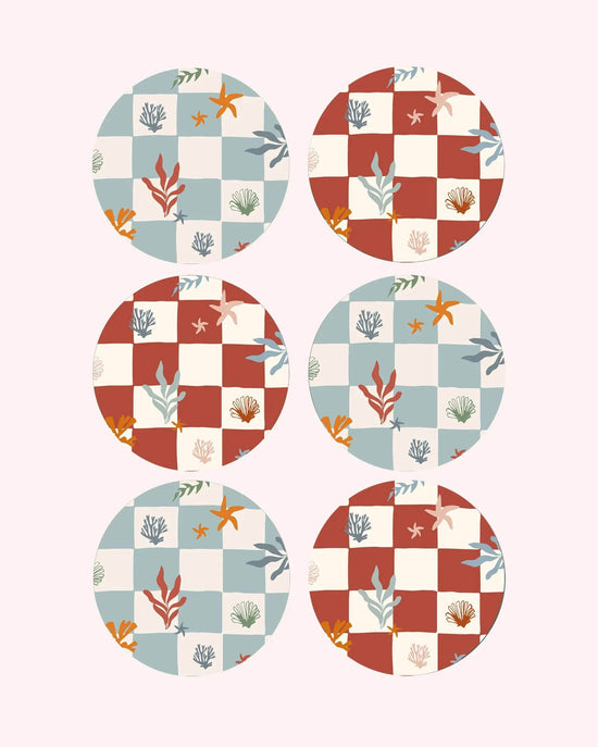 Nautical Checks Placemats (Set of 6)