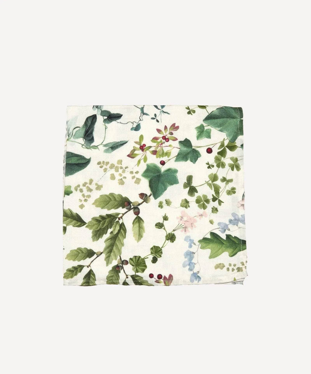 Winter Wildflowers Linen Napkin