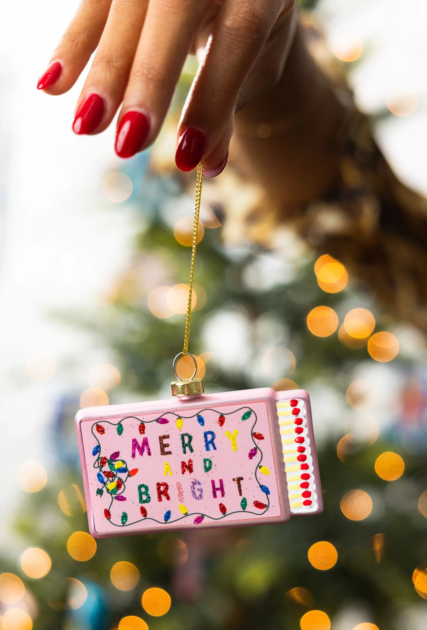 Matchbook Ornament - Merry & Bright