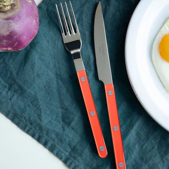 Bistrot Pearly 4pc Cutlery Set, Orange