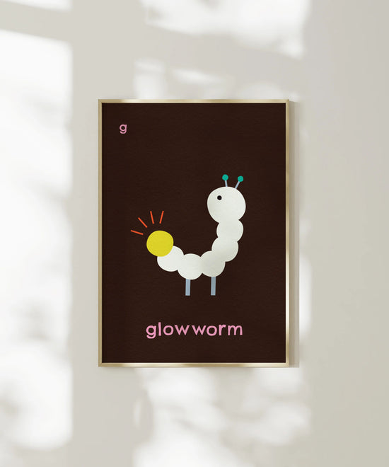 G for Glowworm Print