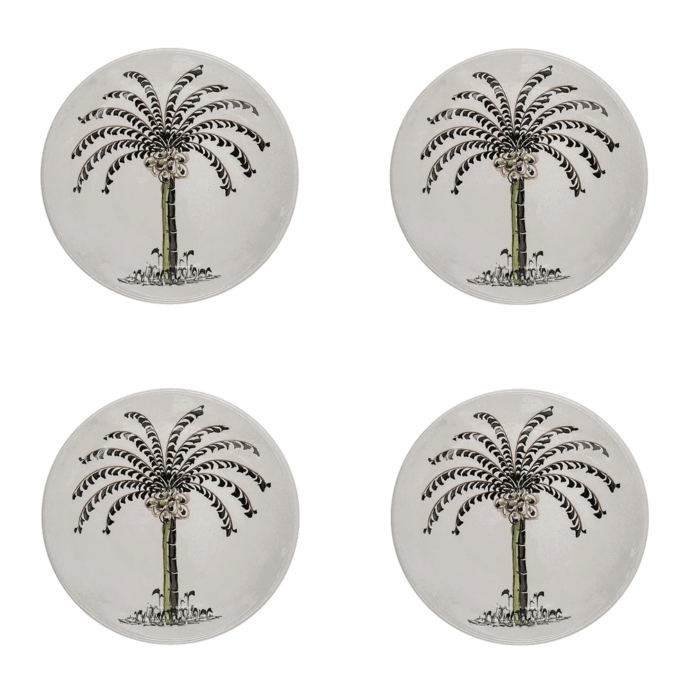 Side Plate, Palm, Set of Four