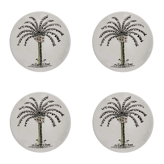 Side Plate, Palm, Set of Four