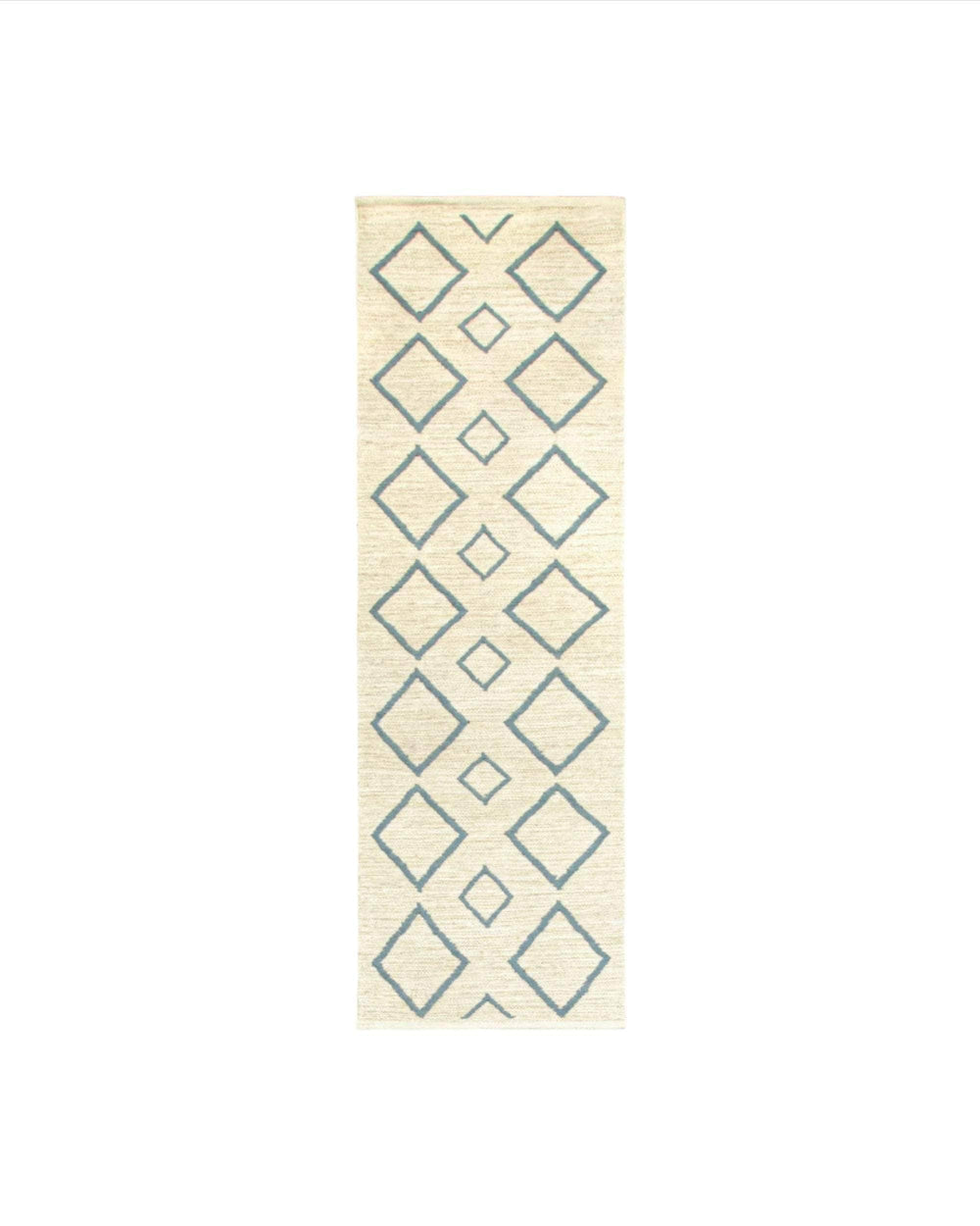 Rhombus Rug Runner - Blue