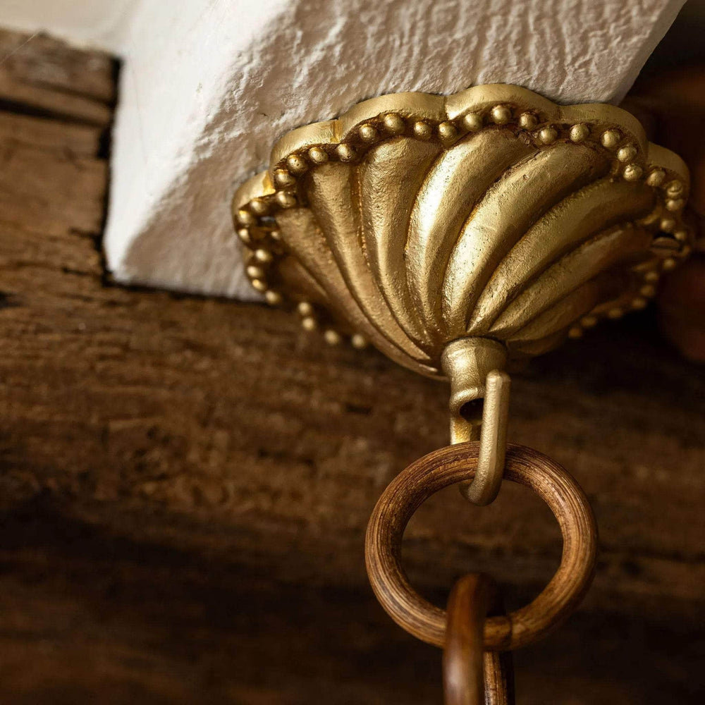 Shell Brass Ceiling Rose