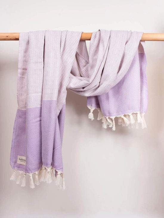 Nordic Dot Hammam Towel - Lilac