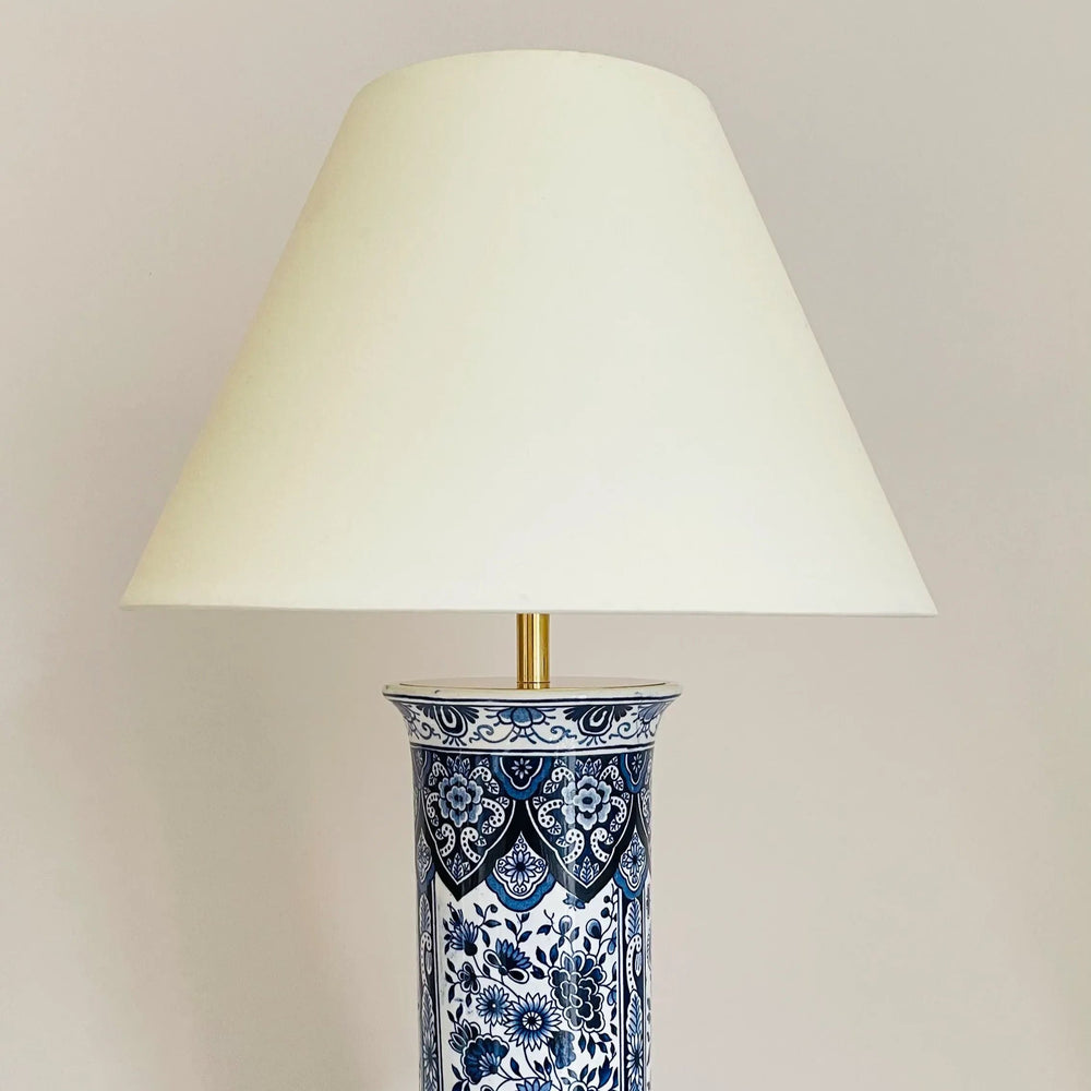 Antique Delft Table Lamp