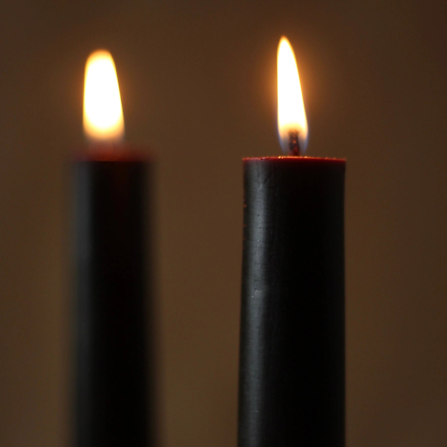 Dinner Pillar Candles - Black