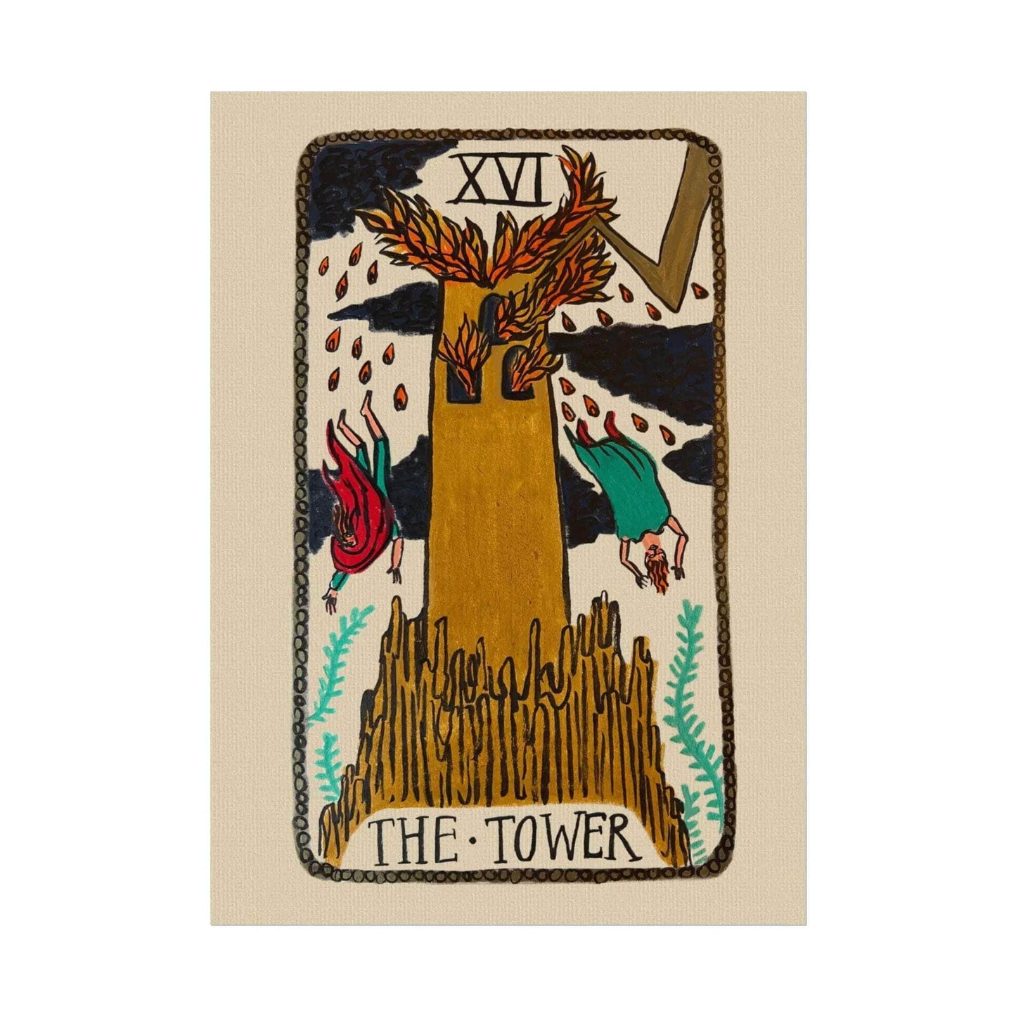 Tabby Booth Fine Art Tarot Print • The Tower