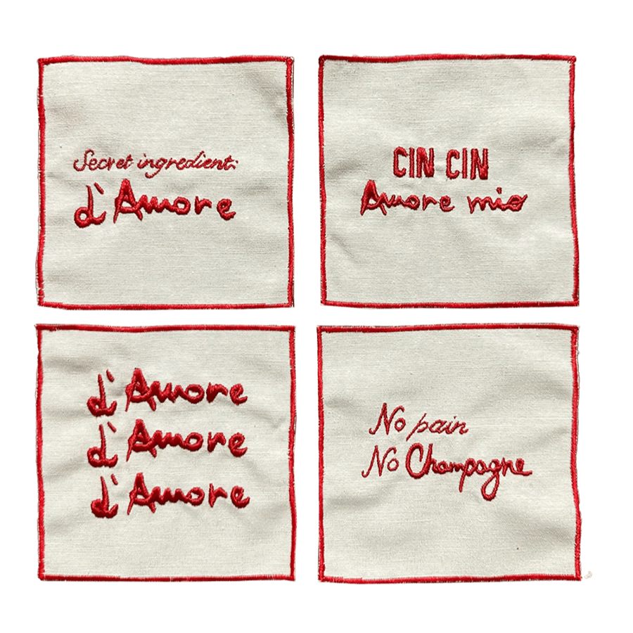 L’Amore - Set of 4 Cocktail Napkins