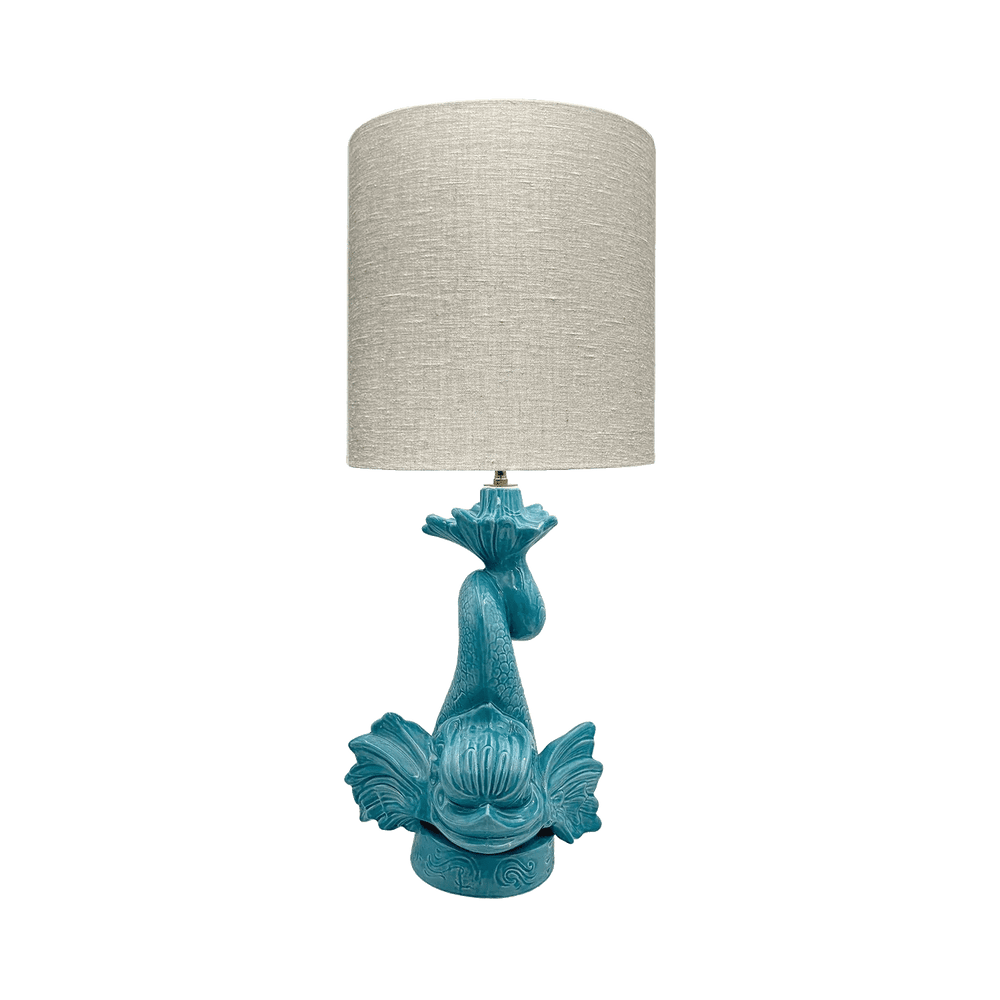 Dolphin Lamp in Turquoise