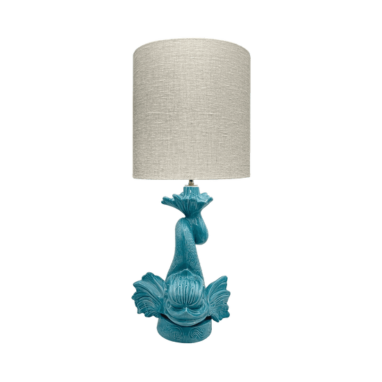 Dolphin Lamp in Turquoise