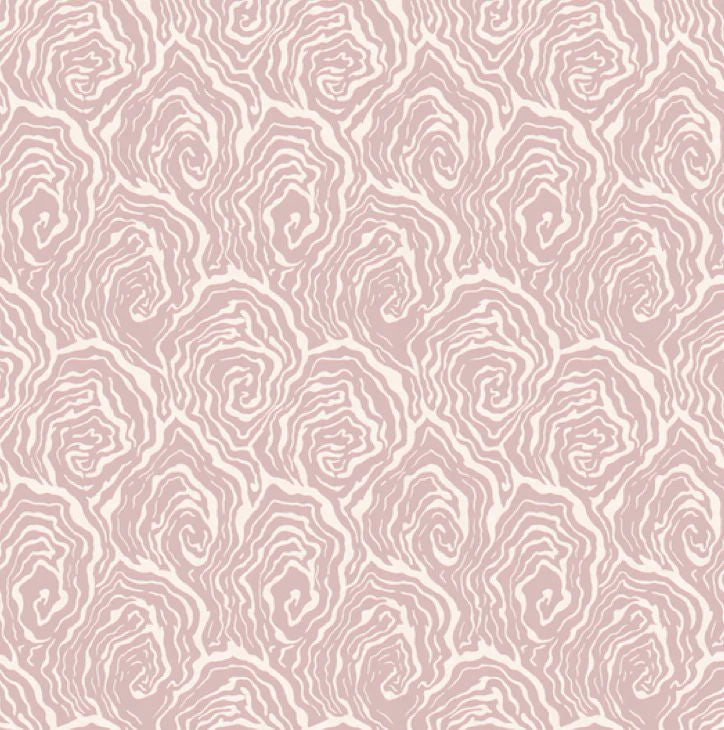 Oysters - in Venus Pink - Wallpaper