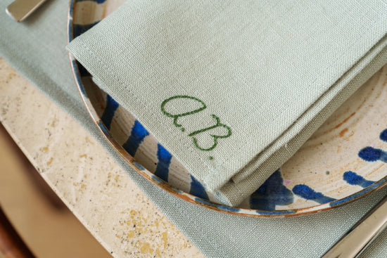 The Water Green Linen Napkin