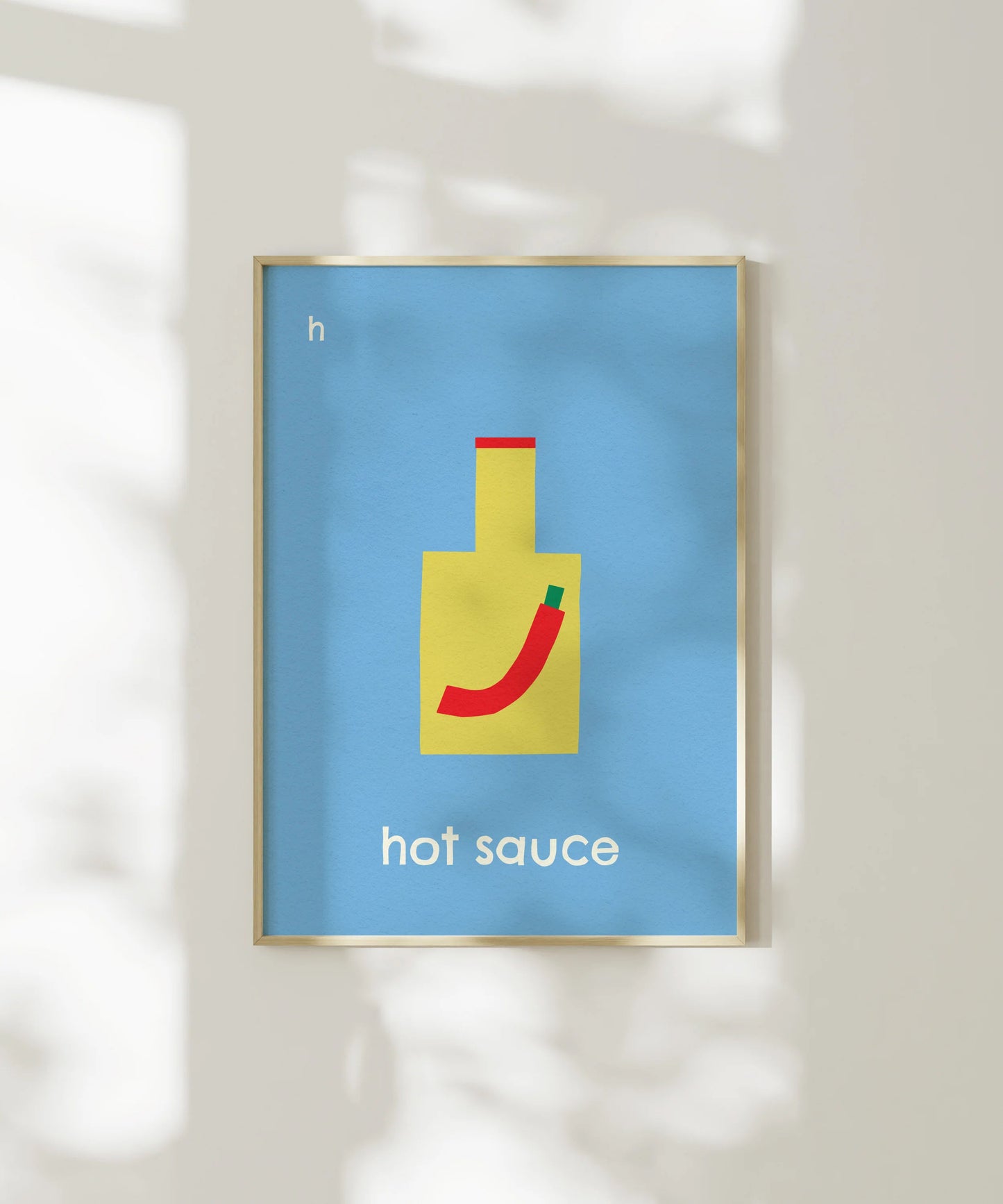 H for Hot Sauce Print