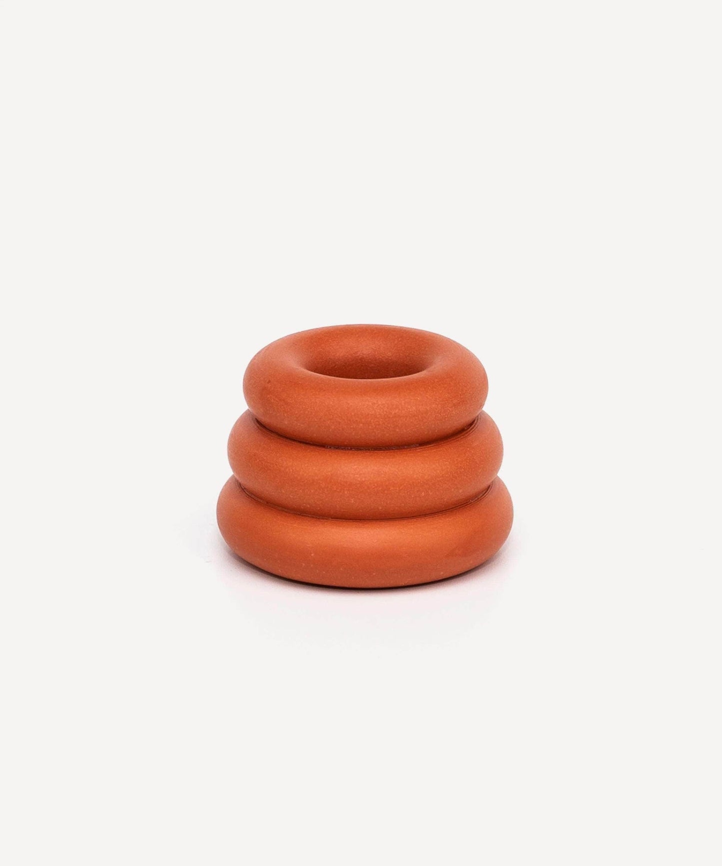 Terracotta Triple O Candleholder