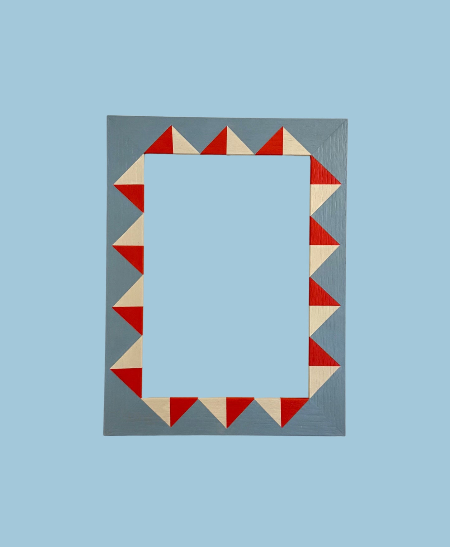 Picture Frame, Geometric Blue