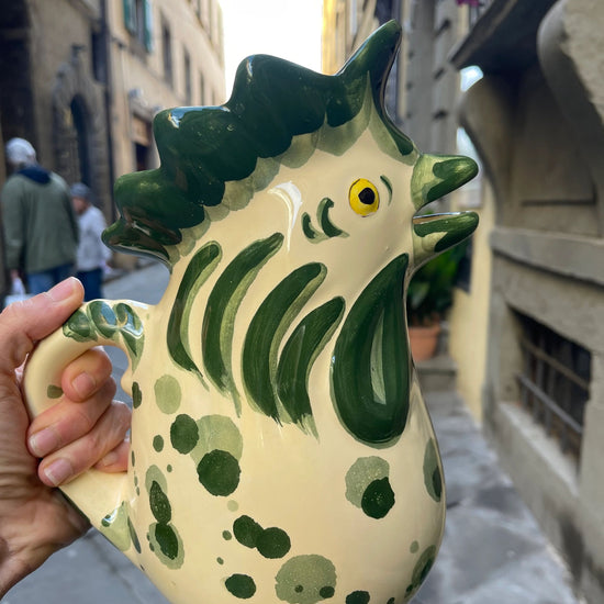 The ‘Tuscan Green’ Rooster Jug