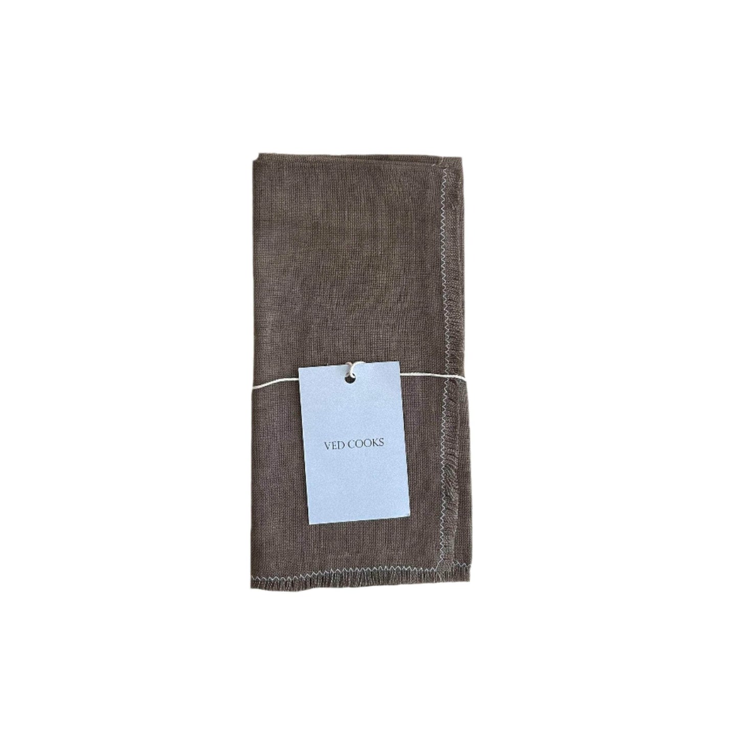 Naturally Dyed Avocado Stone & Iron Napkins - Set of Two