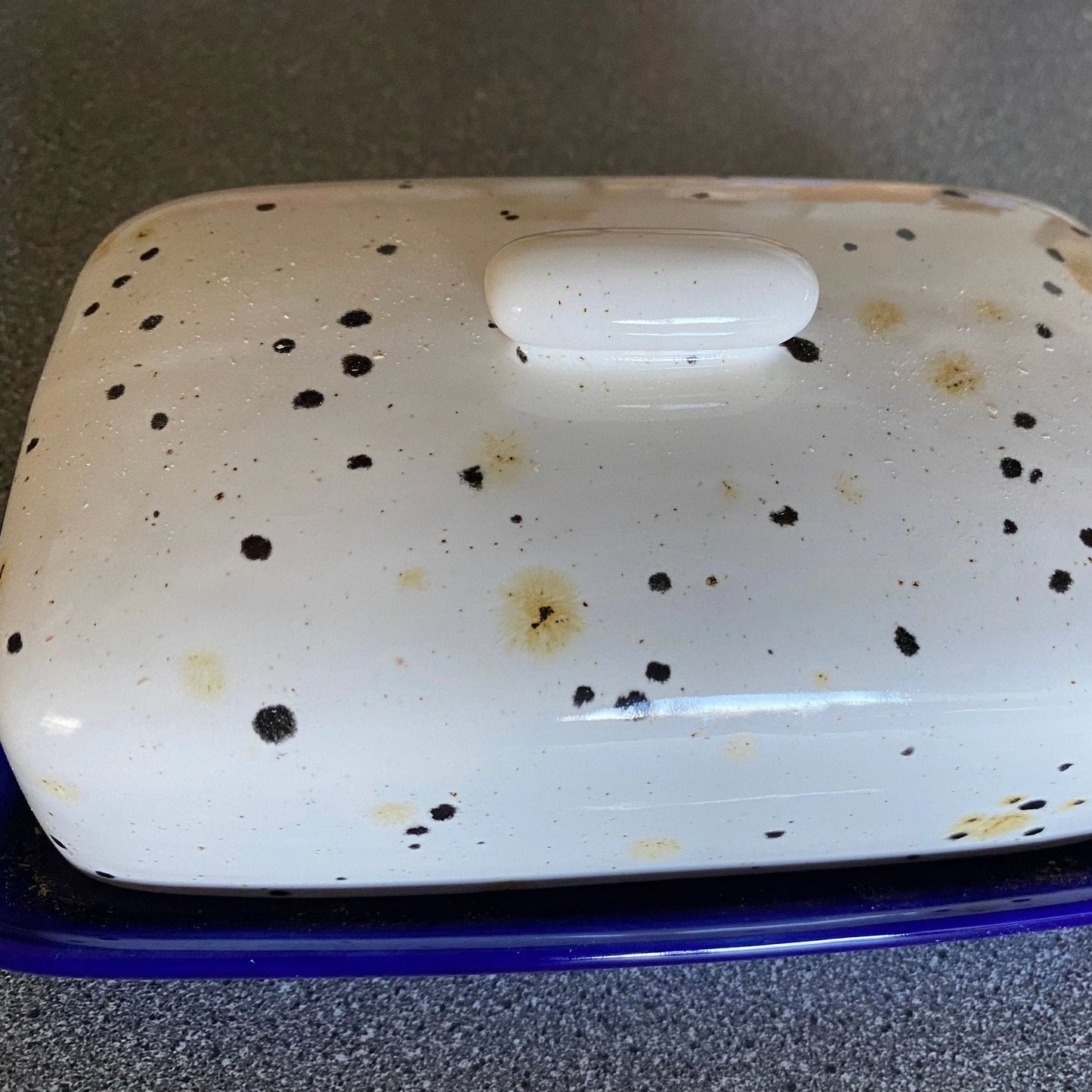 Butter Dish with Confetti Glaze