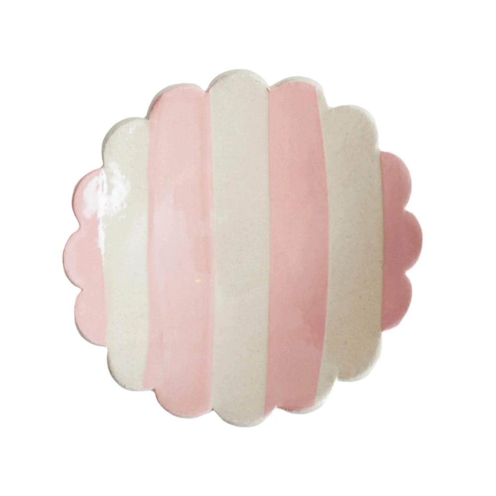 Duci Striped Trinket Dish Pink