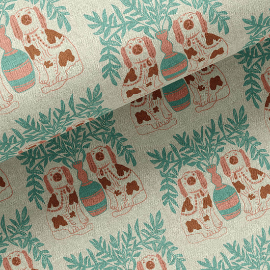 Pair of Dogs Fabric