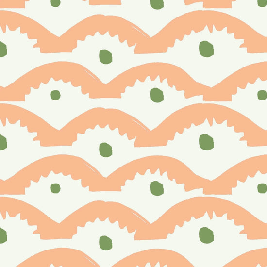 Wiggly Squiggly Wallpaper - Peachy