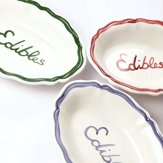 Oval Serving Dish “Edibles”