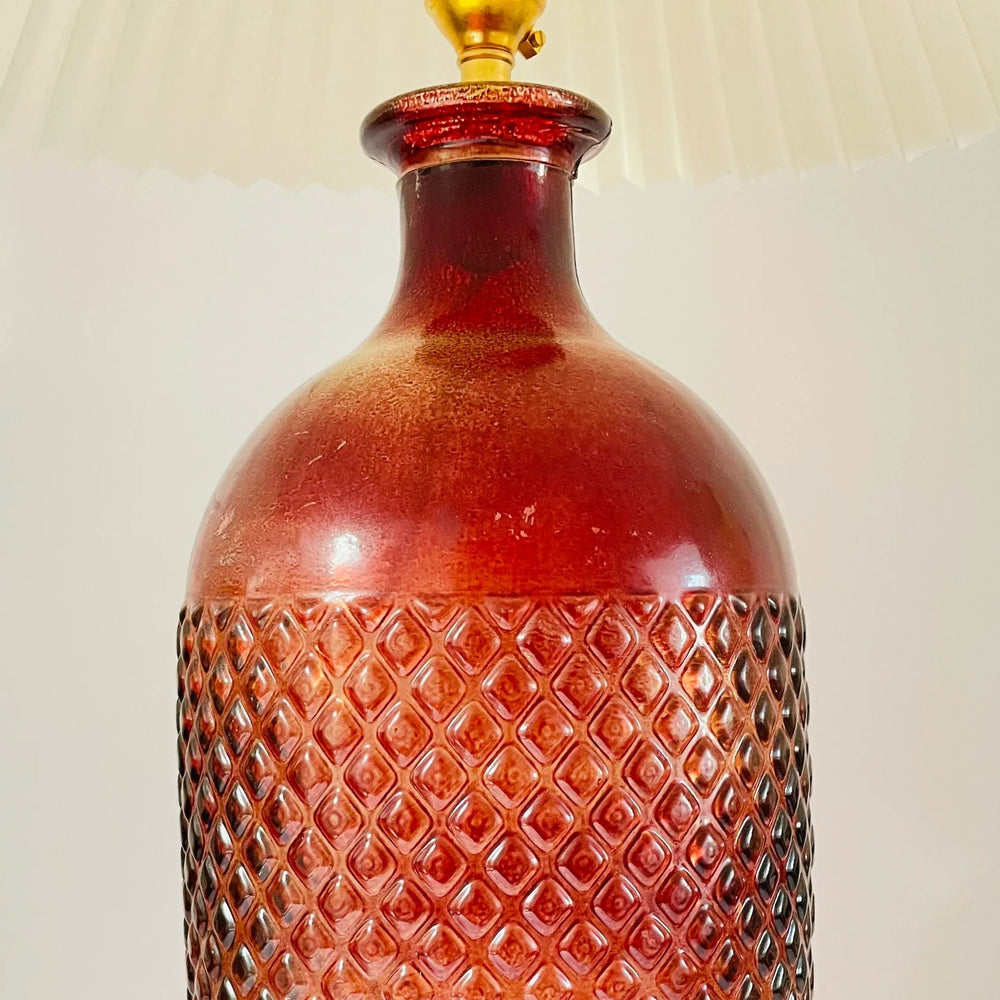 Large Vintage French Bottle Lamp