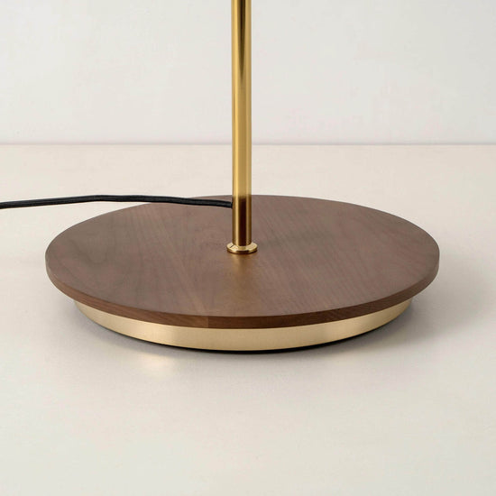 Brass cone floor lamp