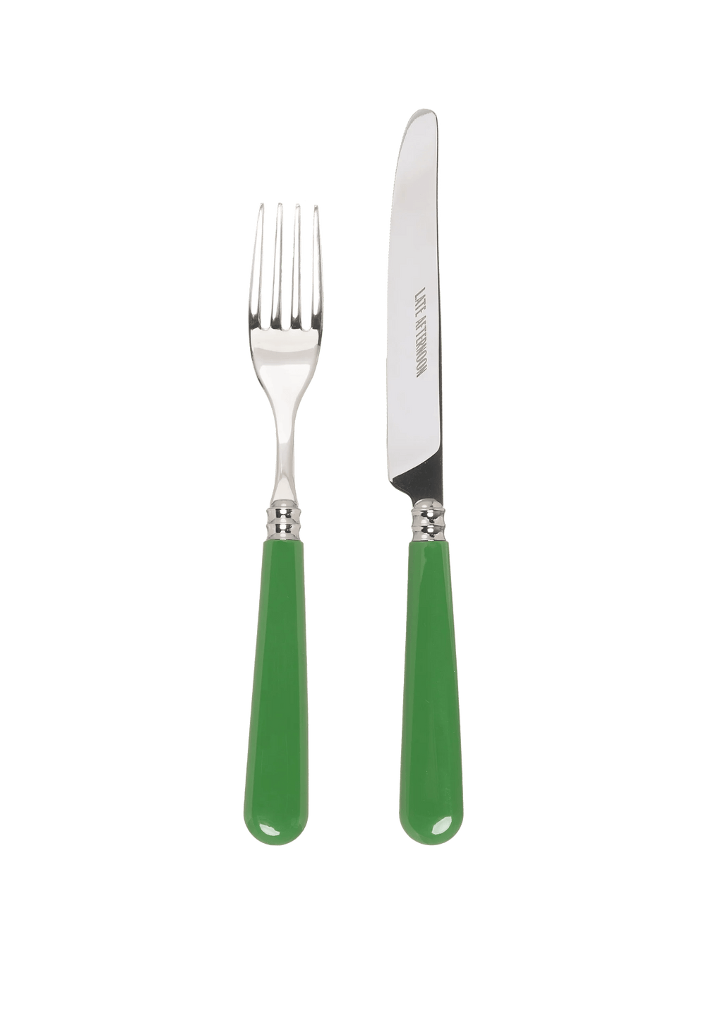 Green Knife and Fork Set