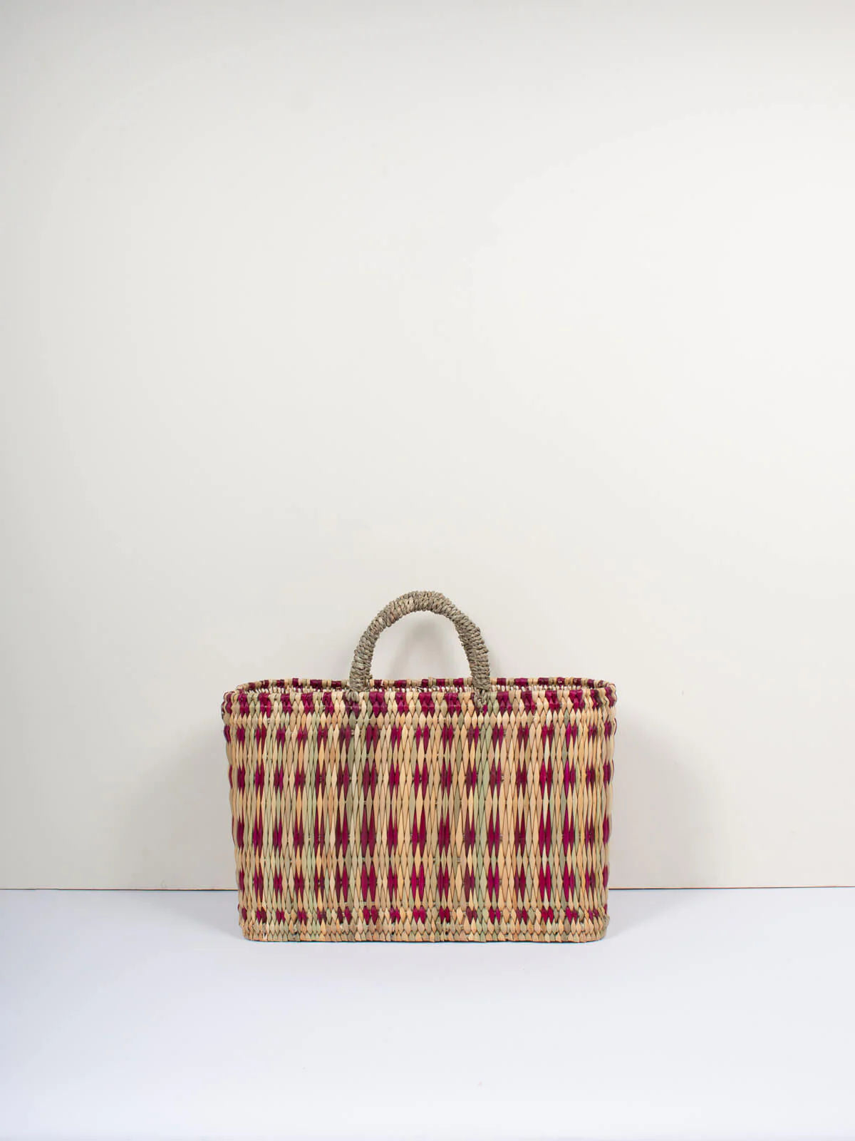 Woven Reed Basket - Violet