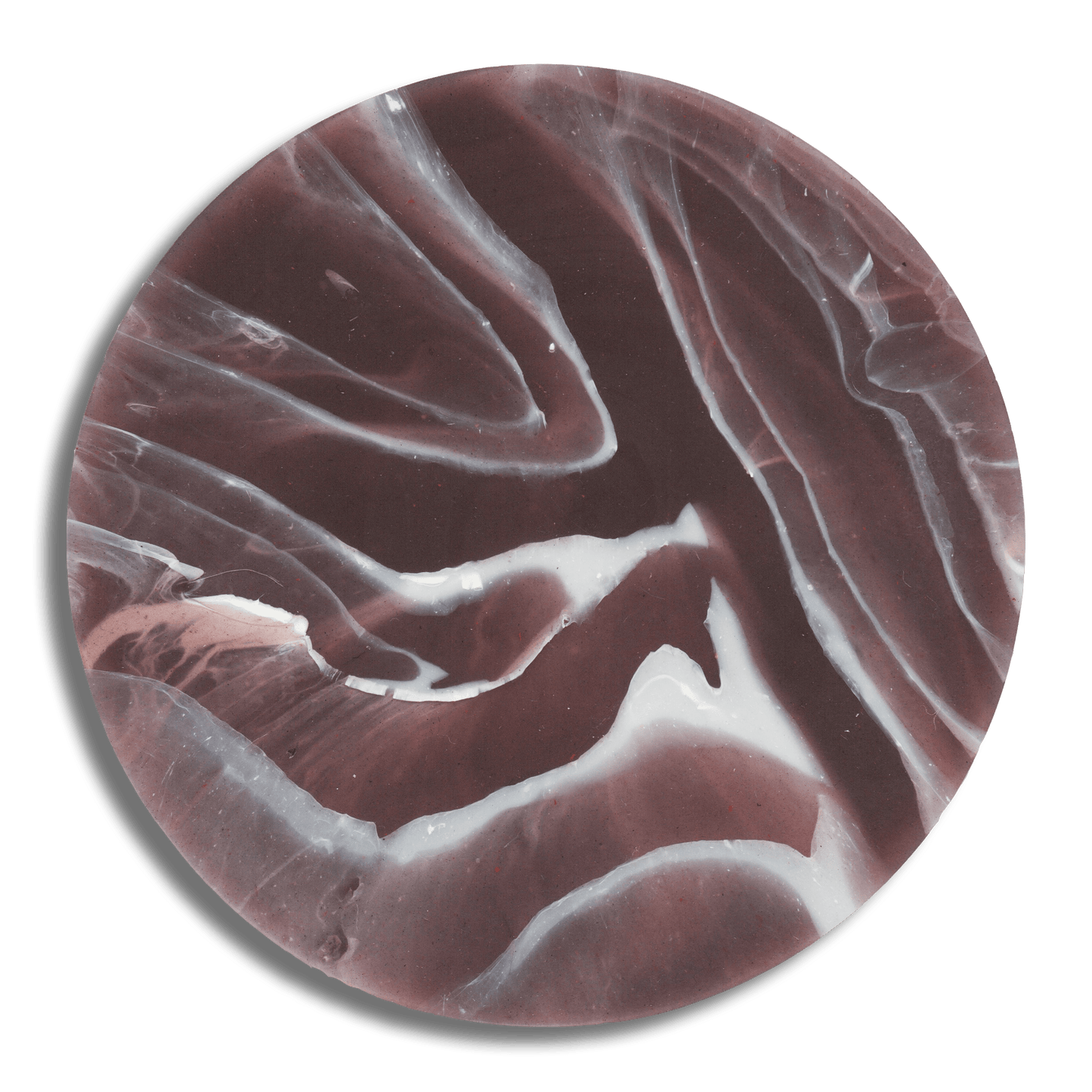 Recycled Plastic Coaster Ripple Plum