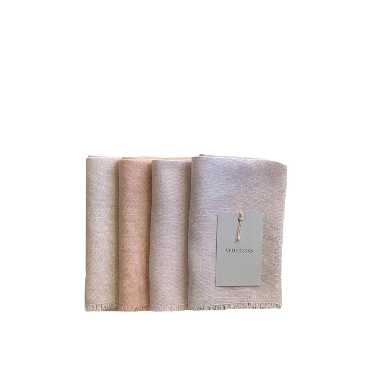 Naturally Dyed Assorted Blush Placemats - Set of Four