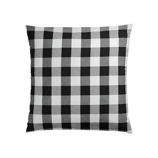 Cushion Cover Checked b/w