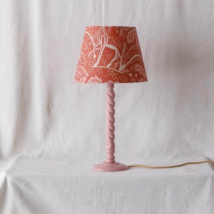 Staffordshire Empire Shade in Rust and Pink Large