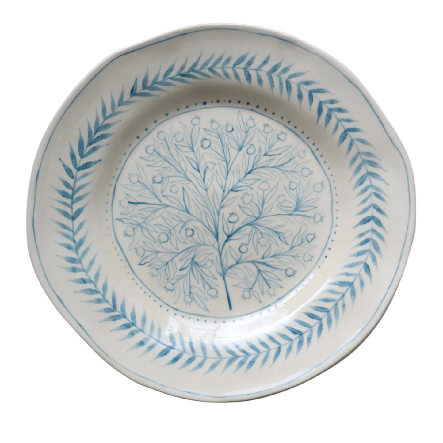 Pomegranate Plate - Teal