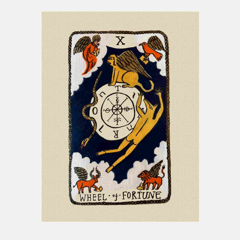 Tabby Booth • Wheel of Fortune • Tarot Card Print