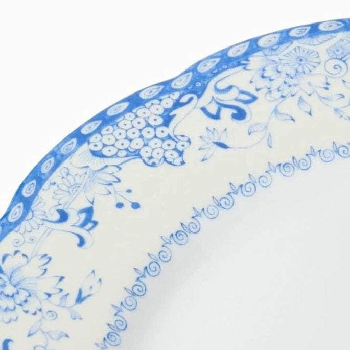 Virginia Blue and White Dinner Plates | Set of 4
