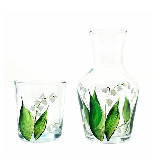 Lily Of The Valley Carafe And Tumbler