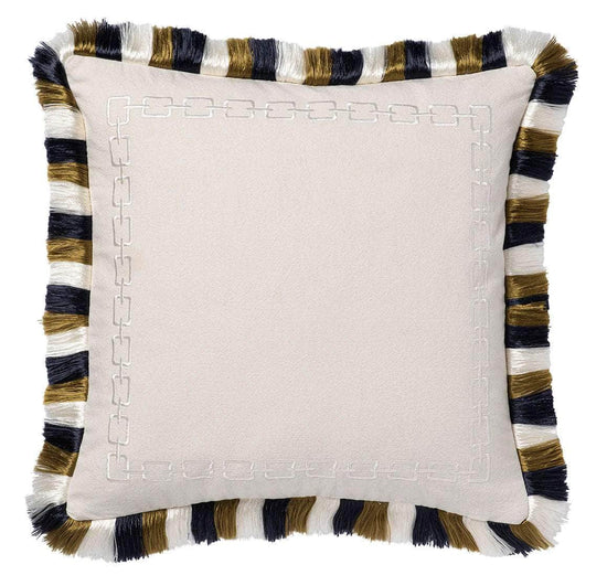 Cushion Jeanne Sand & Navy