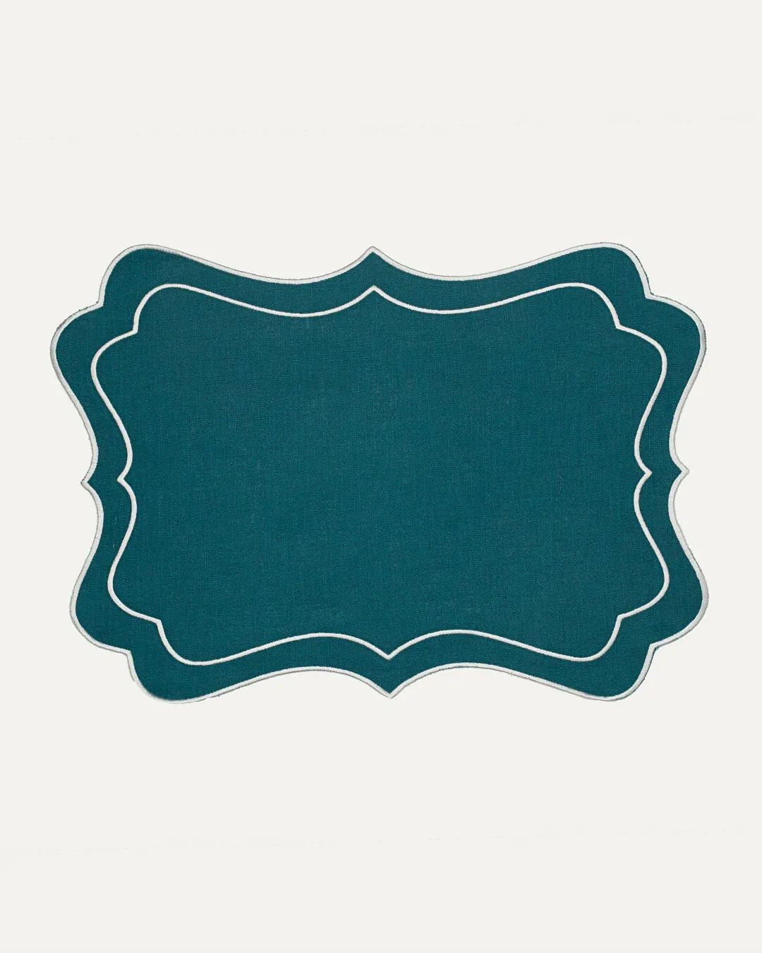 Placemat Breeze, Oil Blue with White