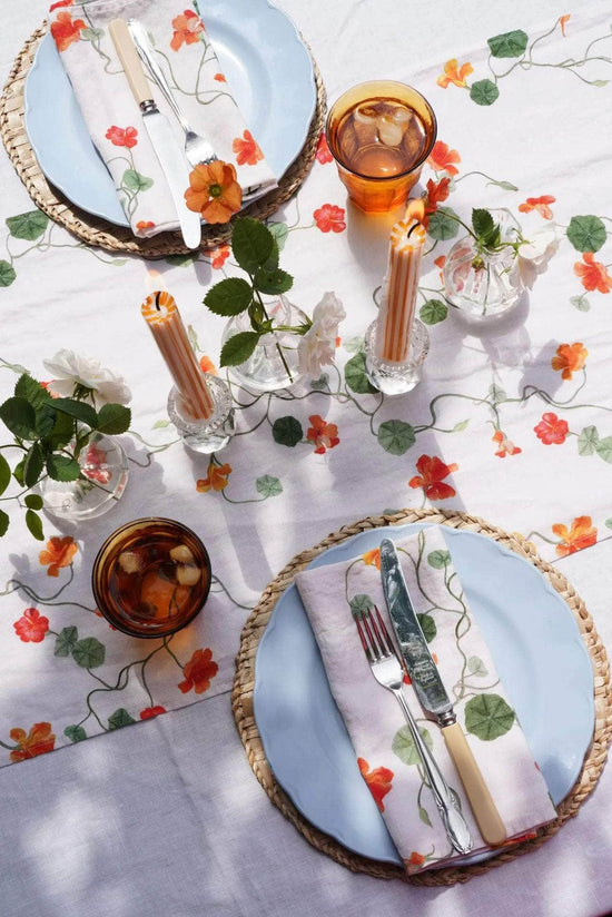 Nasturtium Linen Runner